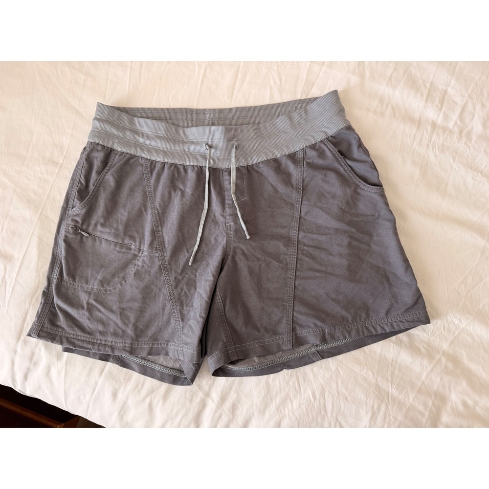 The North Face Aphrodite Gray Hiking Shorts Womens Large Drawstring Athletic